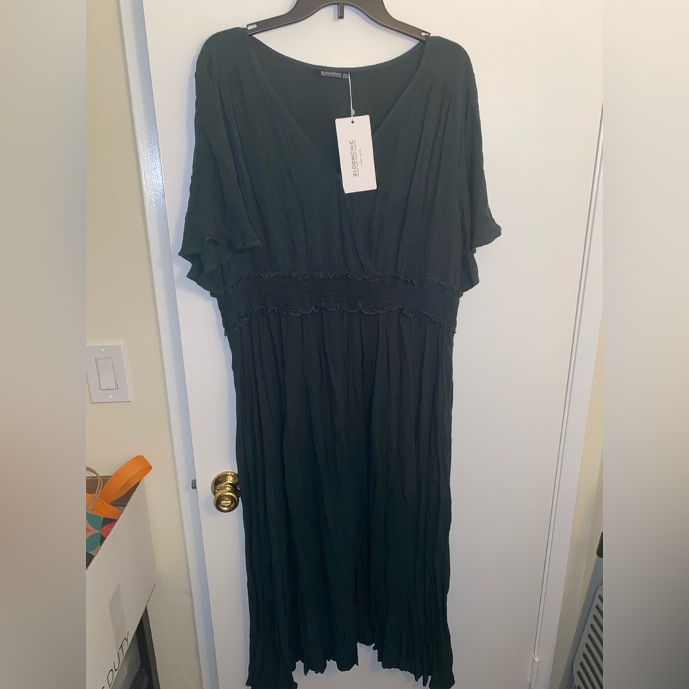 Dark green dress